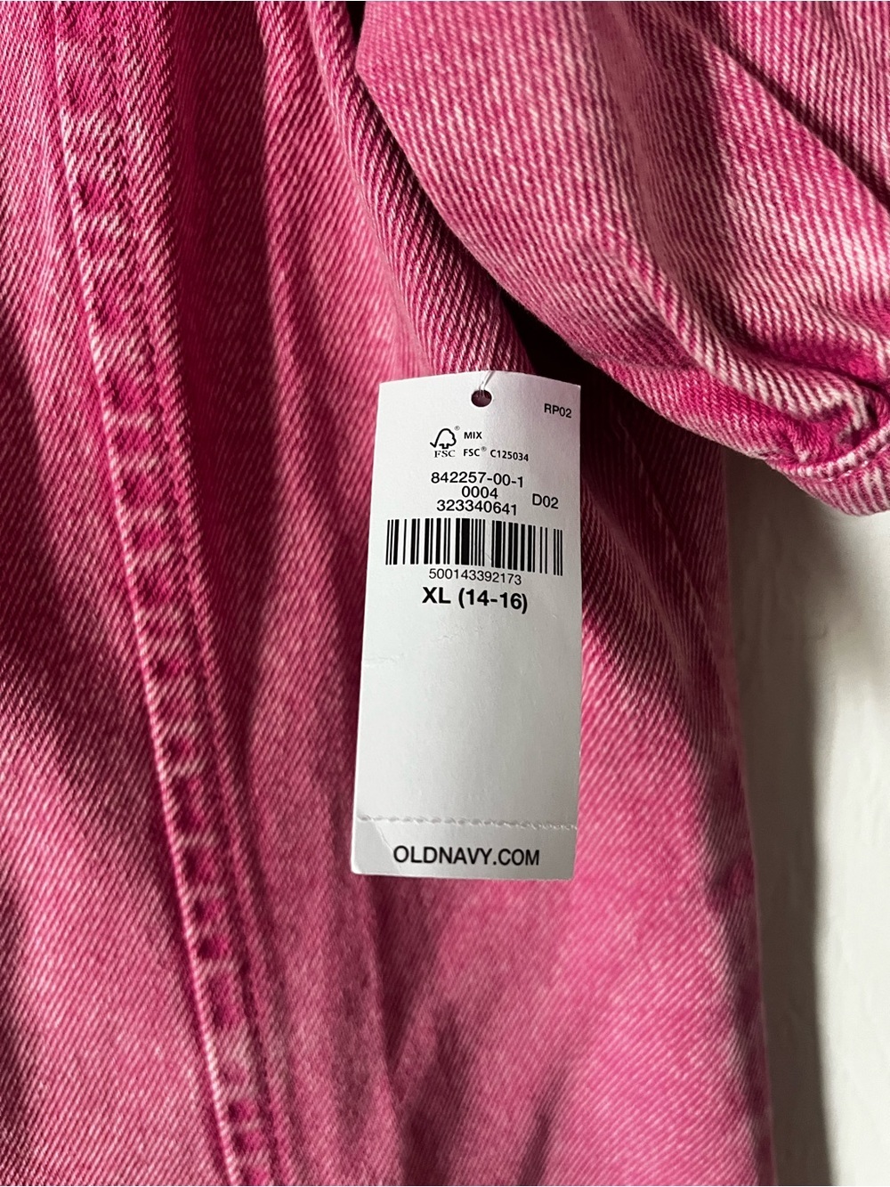 Denim Button Down Dress with Puff Sleeves in Pink Wash - Picture 4 of 7